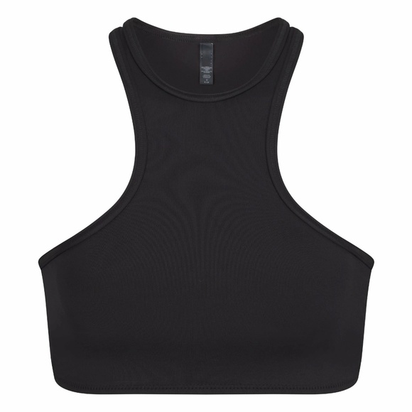 SKIMS - Signature Swim - High Neck Racer Top | Size: 3X | Color: Onyx | NWT/NEW - Picture 4 of 11